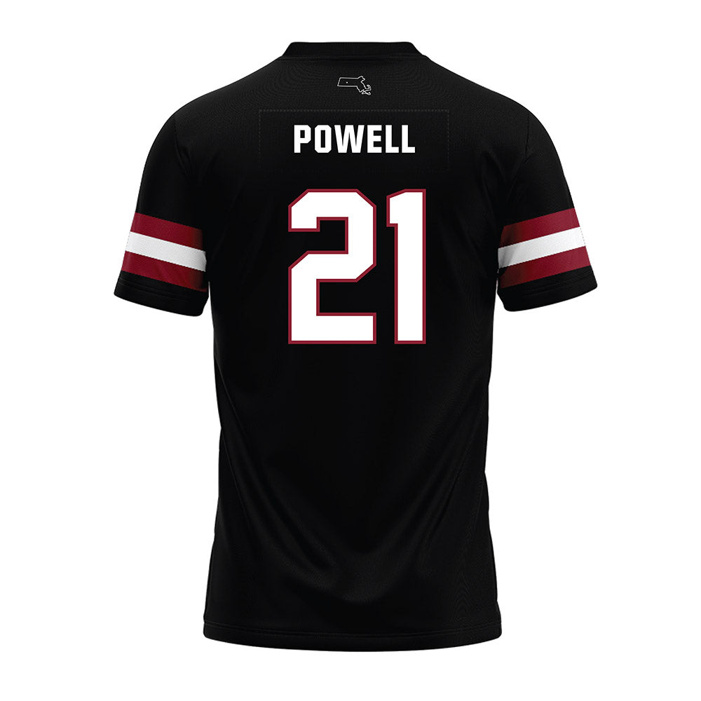 UMass - NCAA Football : Te'Rai Powell - Black Premium Football Jersey