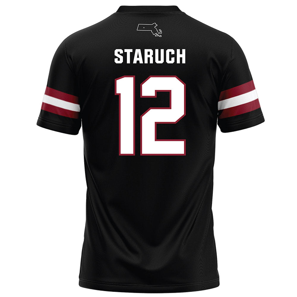 UMass - NCAA Football : Sam Staruch - Black Football Jersey