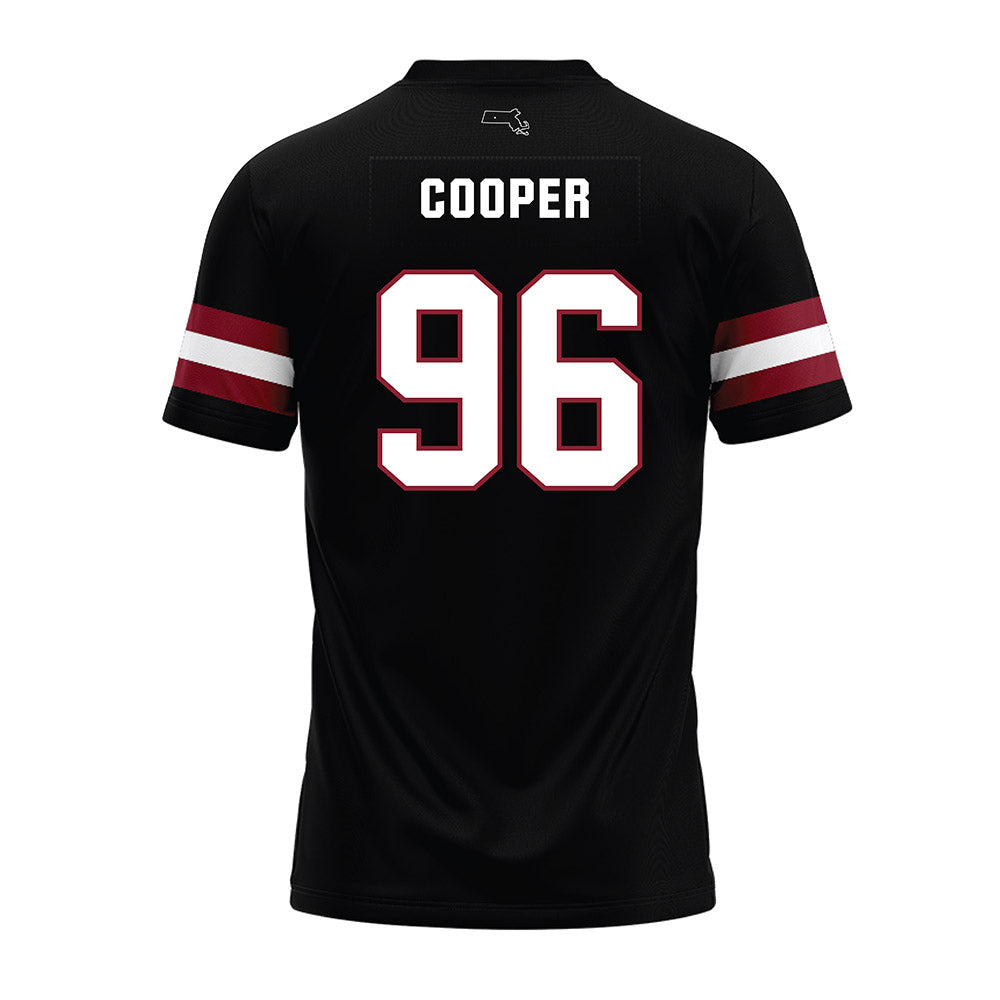 UMass - NCAA Football : Michael Cooper - Black Premium Football Jersey