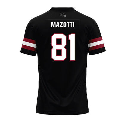 UMass - NCAA Football : Dominick Mazotti - Black Premium Football Jersey