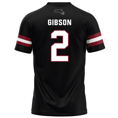 UMass - NCAA Football : Jacquon Gibson - Black Football Jersey