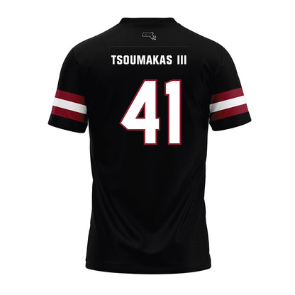 UMass - NCAA Football : Alex Tsoumakas III - Black Premium Football Jersey