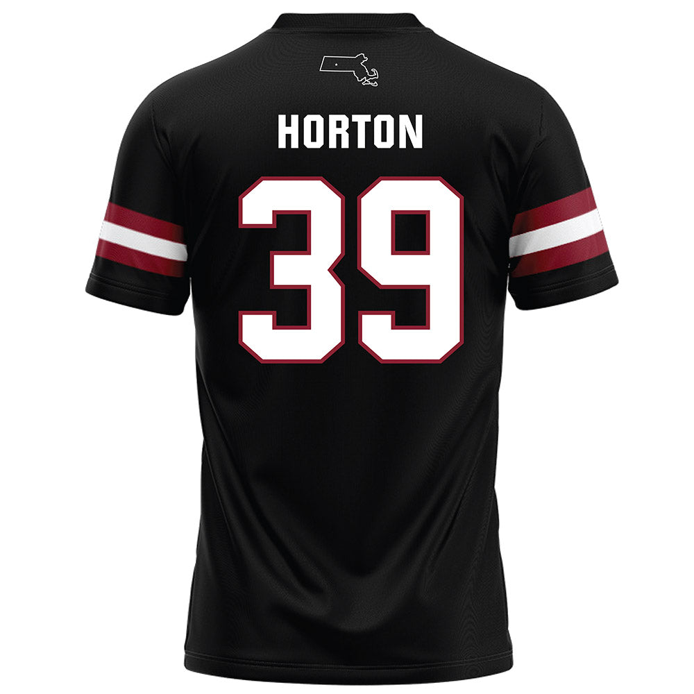 UMass - NCAA Football : James Horton - Black Football Jersey