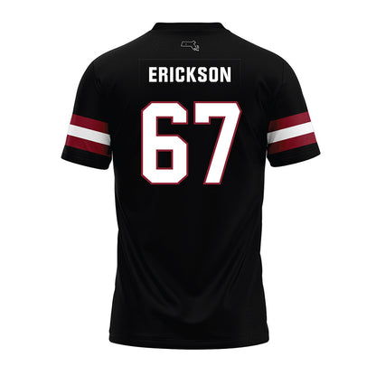 UMass - NCAA Football : Cole Erickson - Black Premium Football Jersey