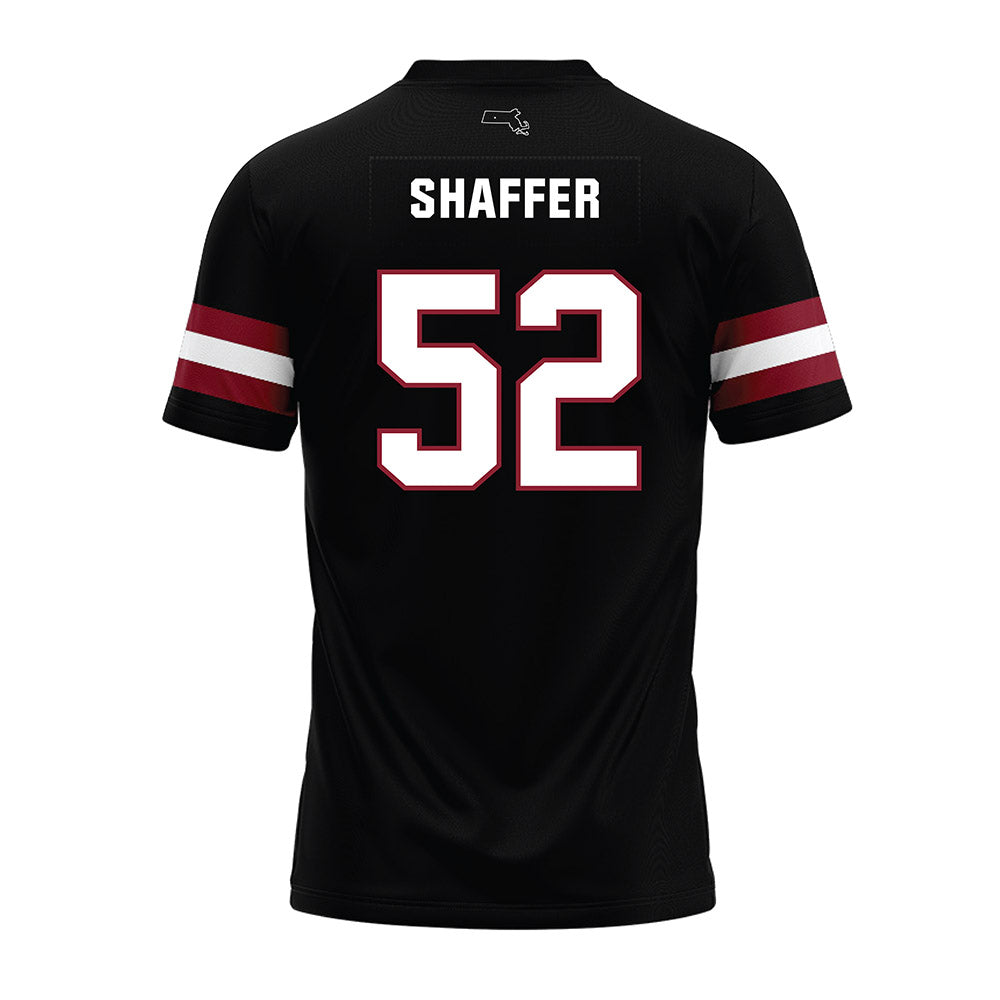 UMass - NCAA Football : Dean Shaffer - Black Premium Football Jersey-1
