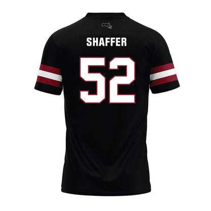 UMass - NCAA Football : Dean Shaffer - Black Premium Football Jersey-1