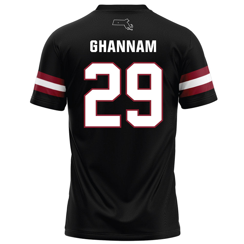 UMass - NCAA Football : Caden Ghannam - Black Football Jersey