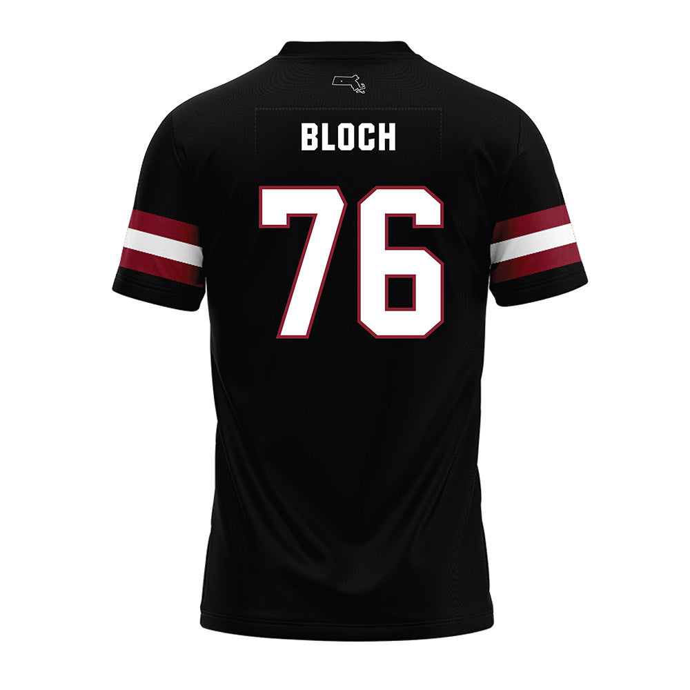 UMass - NCAA Football : Riley Bloch - Black Premium Football Jersey