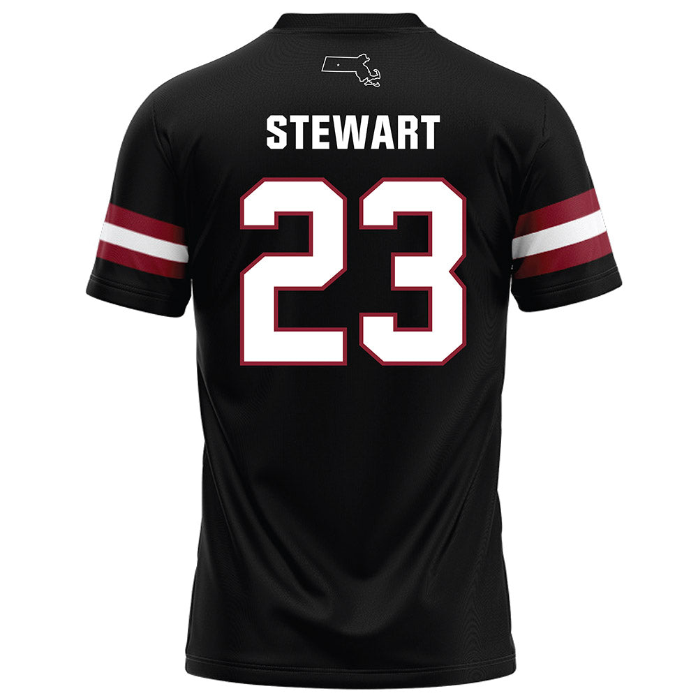 UMass - NCAA Football : Jalen Stewart - Black Football Jersey