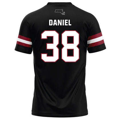 UMass - NCAA Football : Zeraun Daniel - Black Football Jersey-1