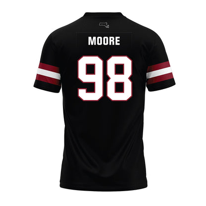 UMass - NCAA Football : Riley Moore - Black Premium Football Jersey