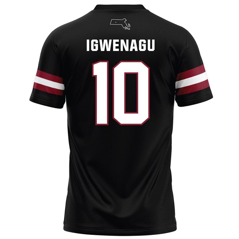 UMass - NCAA Football : Zukudo Igwenagu - Black Football Jersey