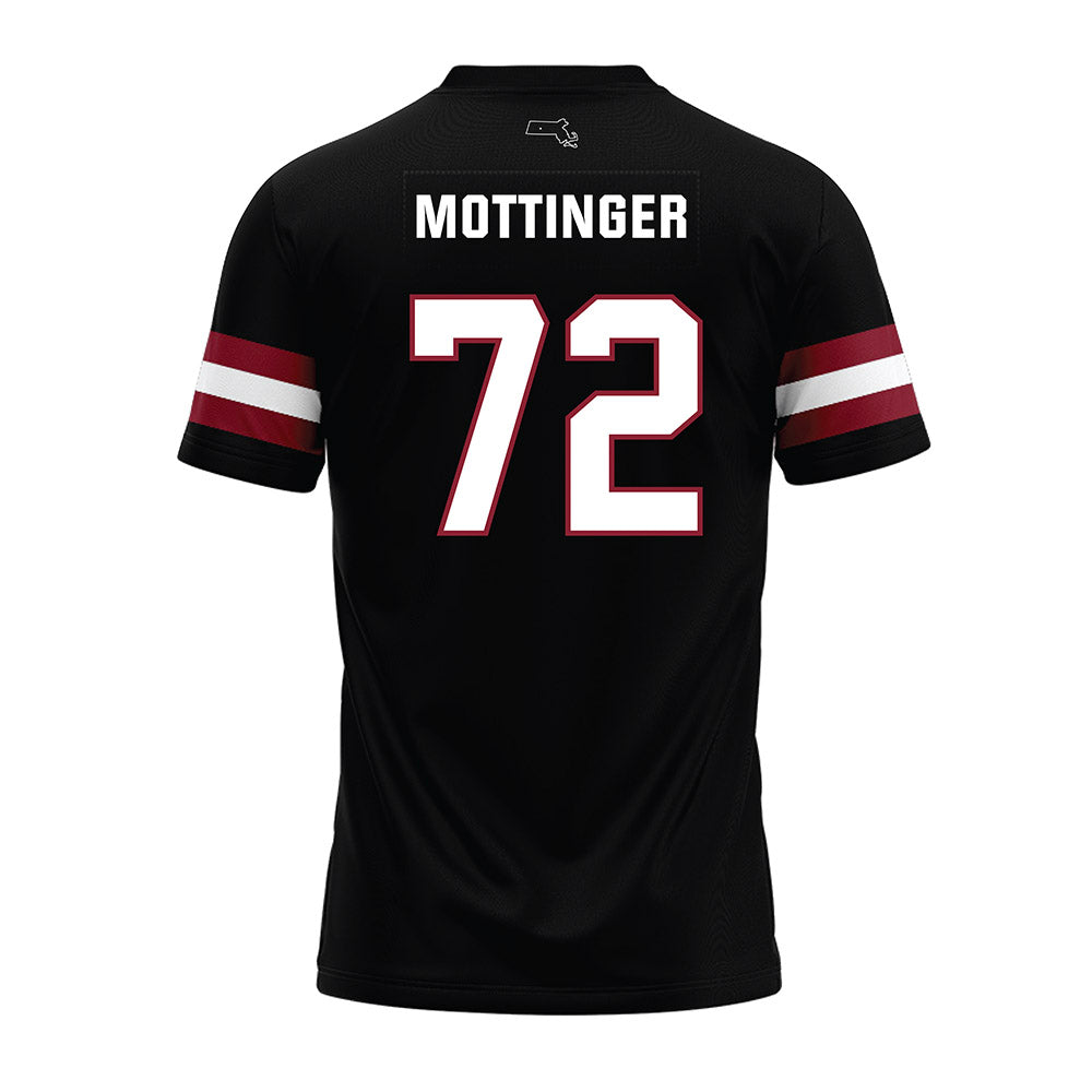 UMass - NCAA Football : Ethan Mottinger - Black Premium Football Jersey