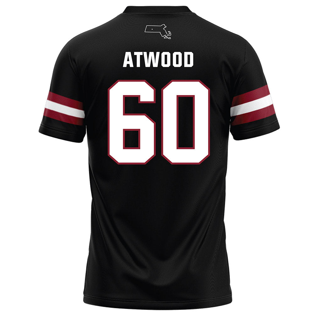 UMass - NCAA Football : Josh Atwood - Black Football Jersey