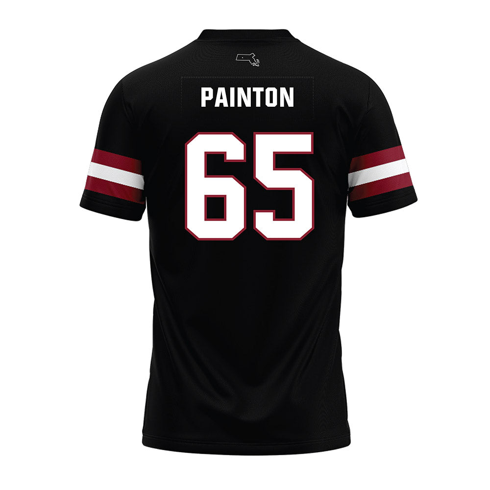 UMass - NCAA Football : Luke Painton - Black Premium Football Jersey