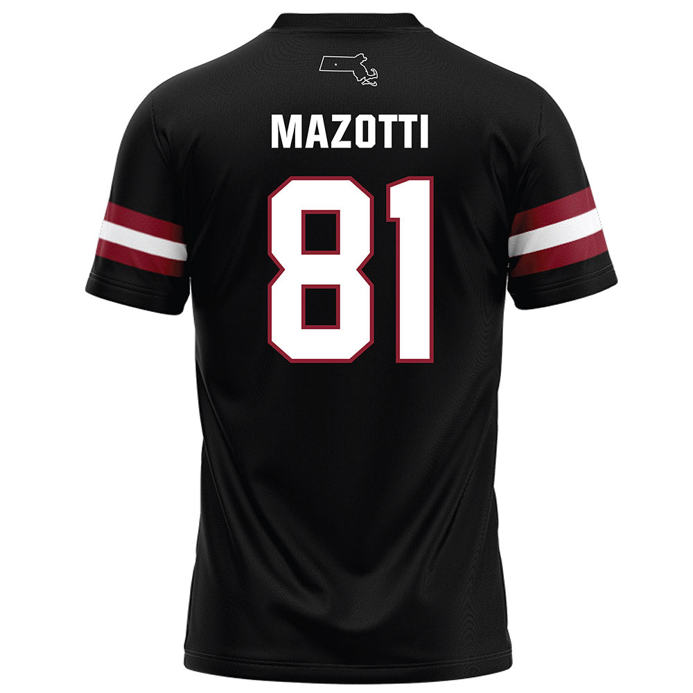 UMass - NCAA Football : Dominick Mazotti - Black Football Jersey