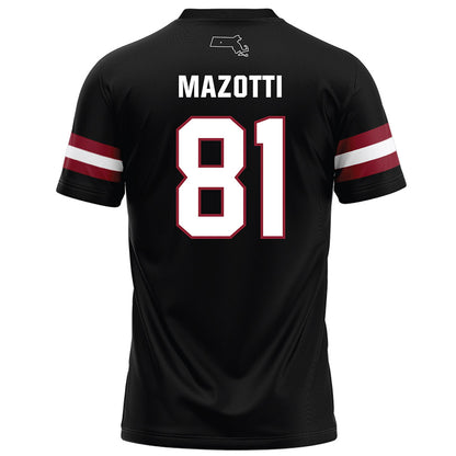 UMass - NCAA Football : Dominick Mazotti - Black Football Jersey