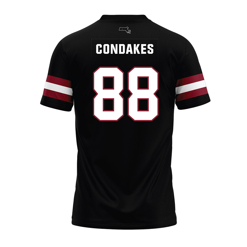 UMass - NCAA Football : John Condakes - Black Premium Football Jersey