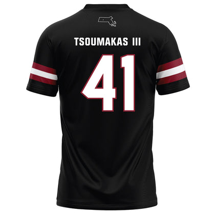 UMass - NCAA Football : Alex Tsoumakas III - Black Football Jersey