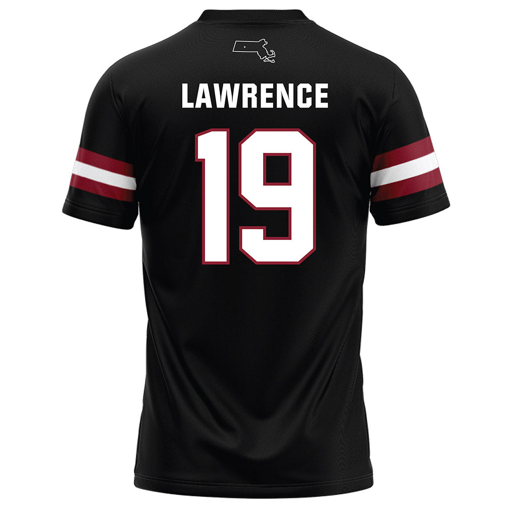 UMass - NCAA Football : Zach Lawrence - Black Football Jersey-1