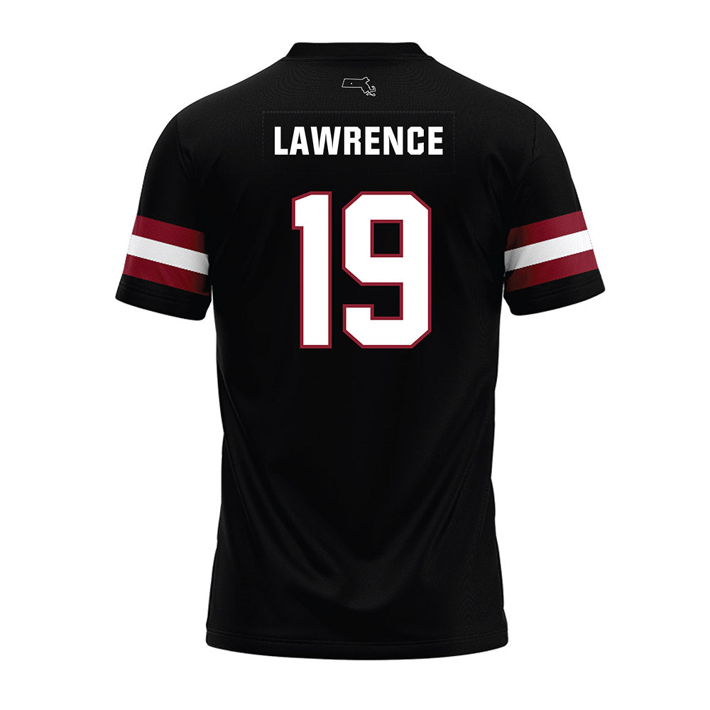 UMass - NCAA Football : Zach Lawrence - Black Premium Football Jersey-1