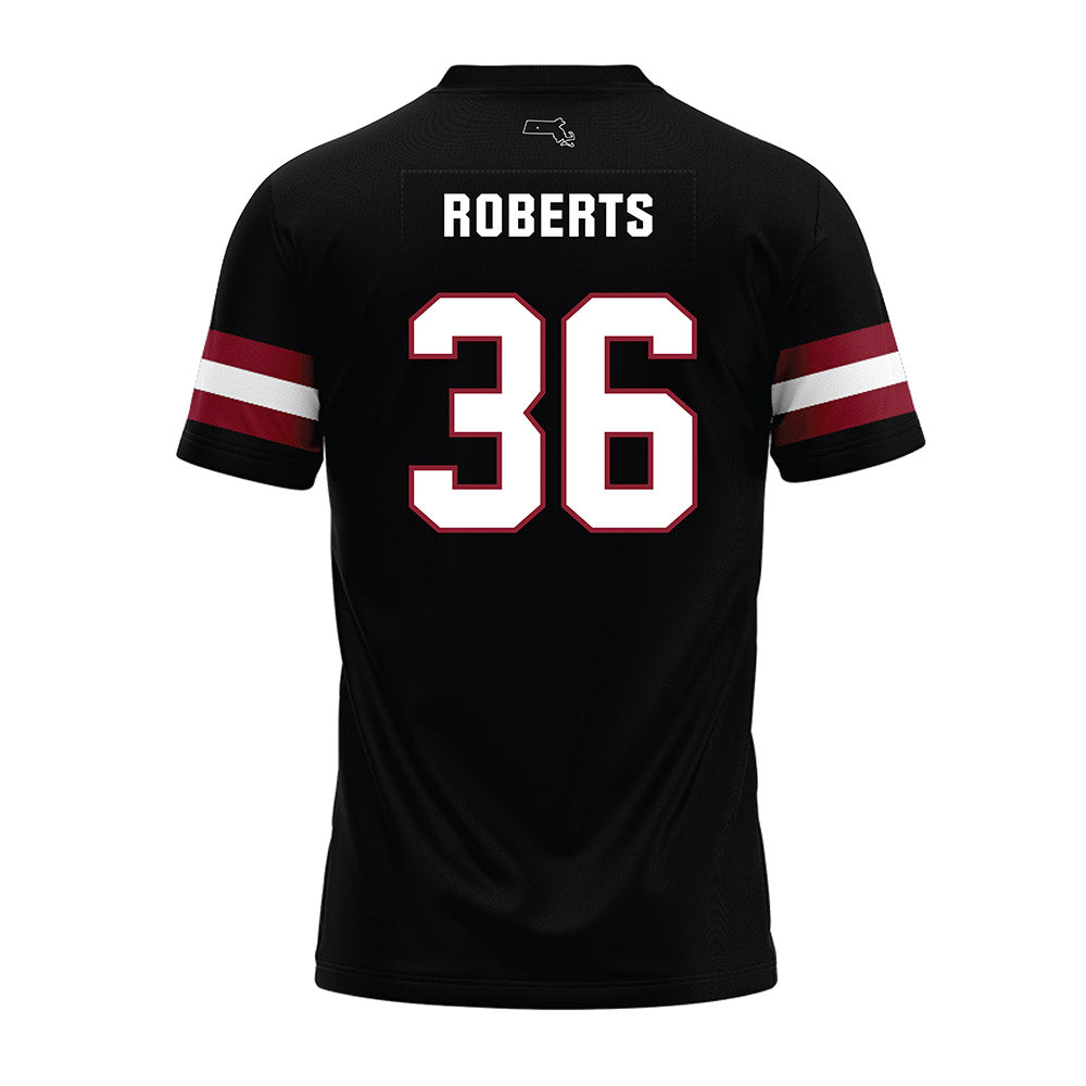 UMass - NCAA Football : Jyree Roberts - Black Premium Football Jersey