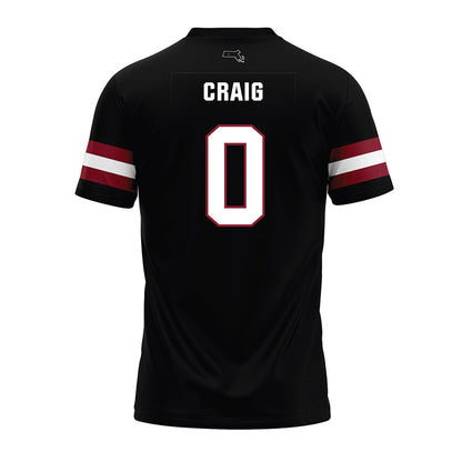 UMass - NCAA Football : Derrieon Craig - Black Premium Football Jersey-1