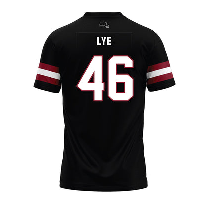 UMass - NCAA Football : Marcus Lye - Black Premium Football Jersey-1