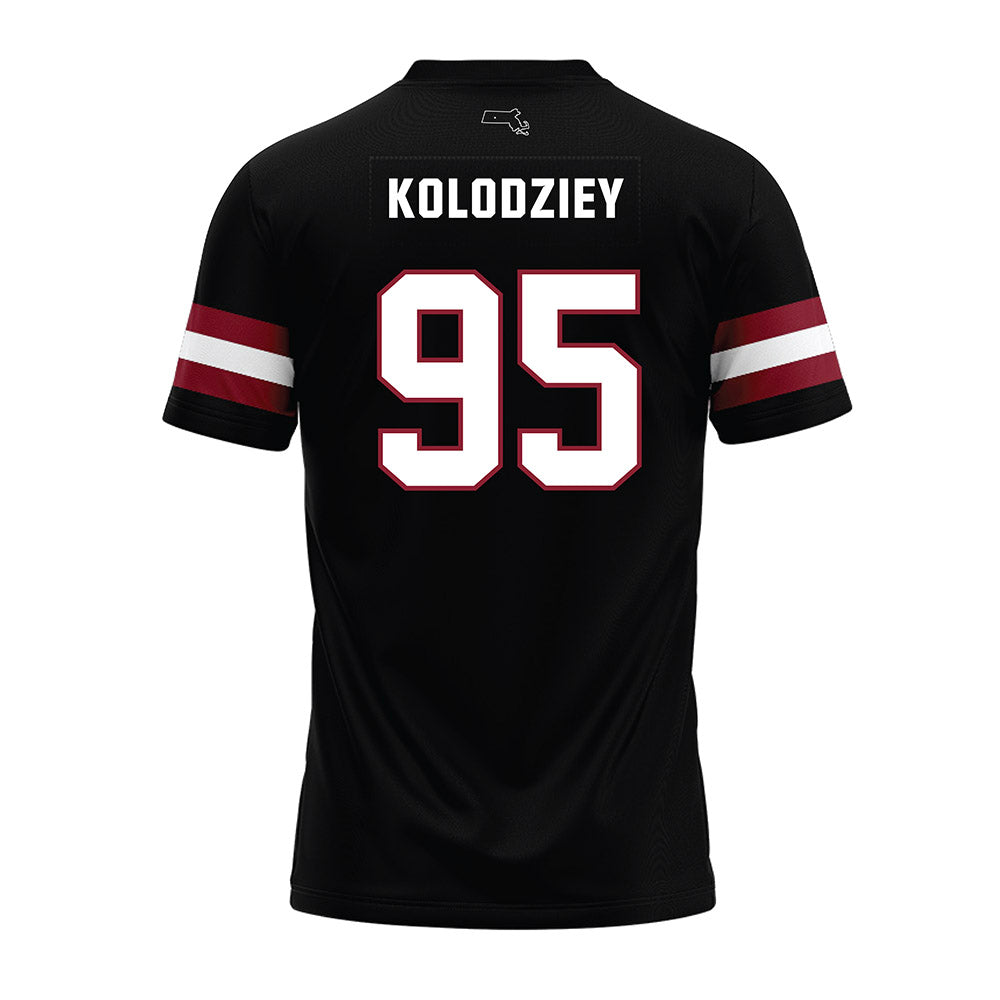 UMass - NCAA Football : CJ Kolodziey - Black Premium Football Jersey