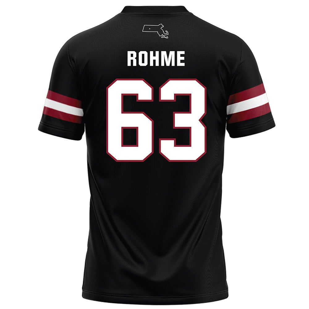 UMass - NCAA Football : Brayden Rohme - Black Football Jersey