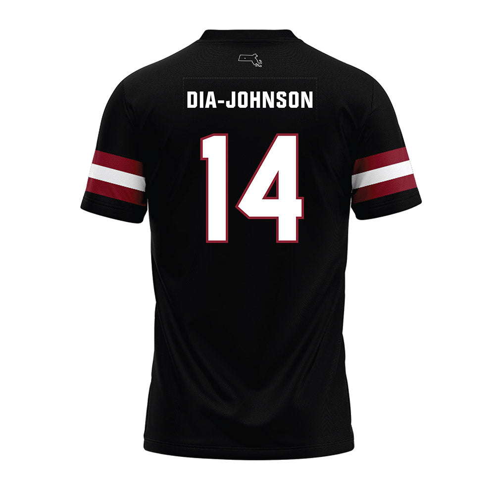 UMass - NCAA Football : Kezion Dia-Johnson - Black Premium Football Jersey