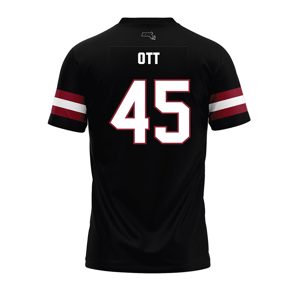 UMass - NCAA Football : Kyle Ott - Black Premium Football Jersey