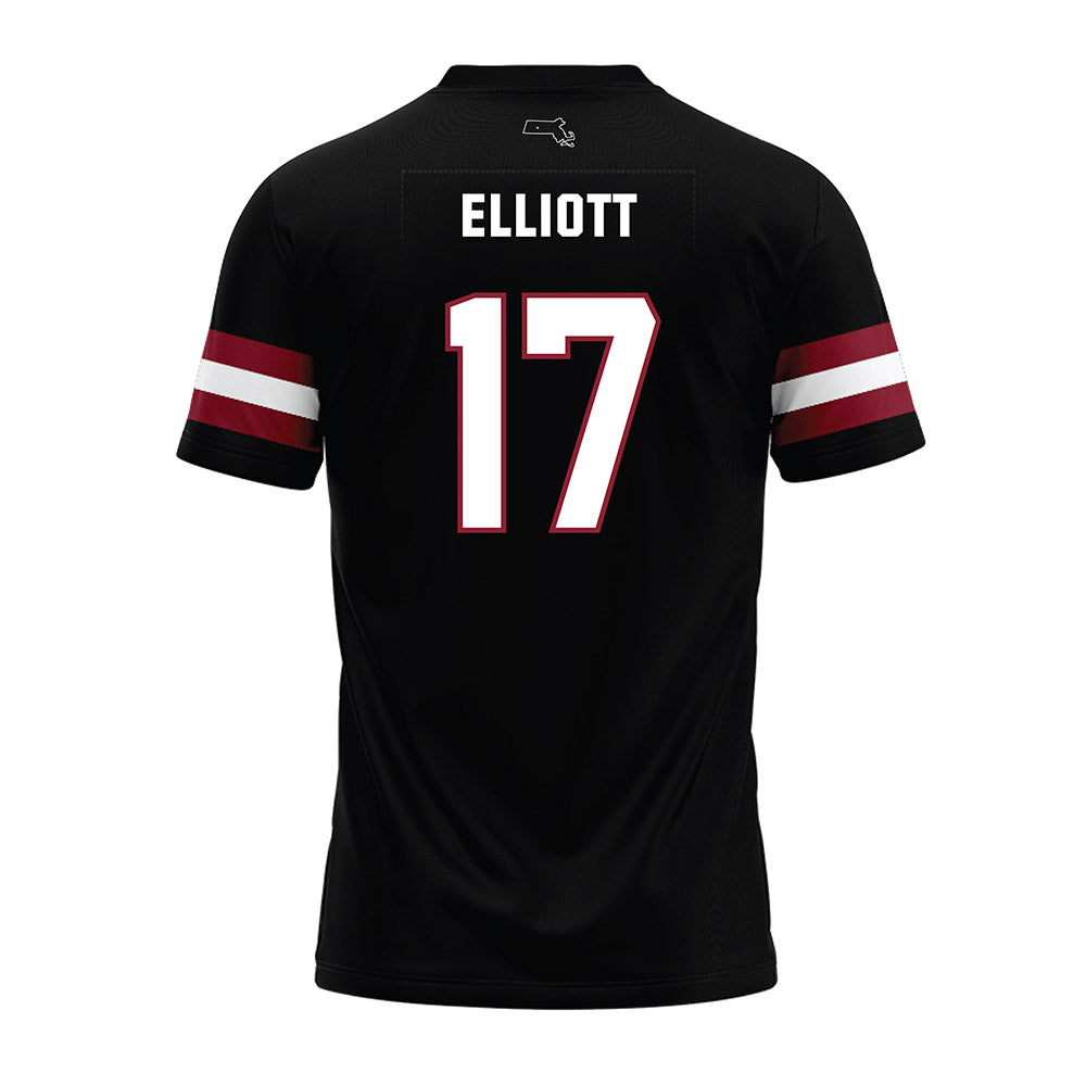 UMass - NCAA Football : Dallas Elliott - Black Premium Football Jersey