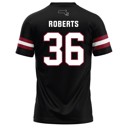 UMass - NCAA Football : Jyree Roberts - Black Football Jersey