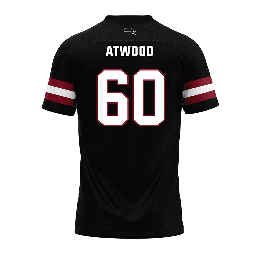 UMass - NCAA Football : Josh Atwood - Black Premium Football Jersey