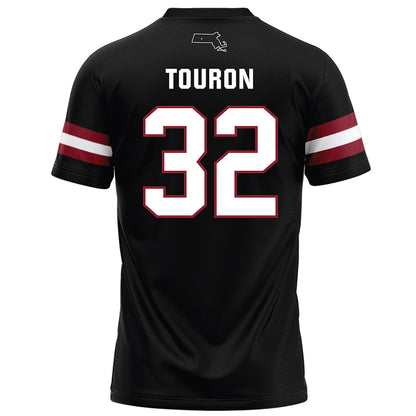 UMass - NCAA Football : Jose Touron - Black Football Jersey