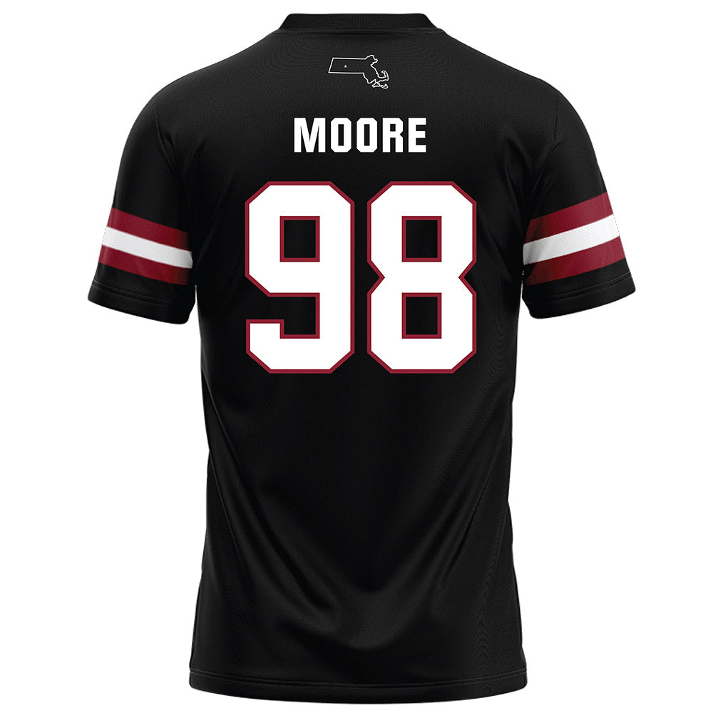 UMass - NCAA Football : Riley Moore - Black Football Jersey