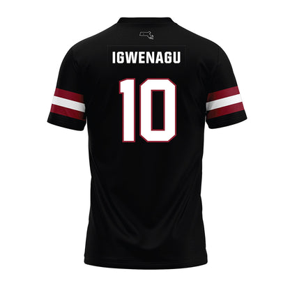 UMass - NCAA Football : Zukudo Igwenagu - Black Premium Football Jersey