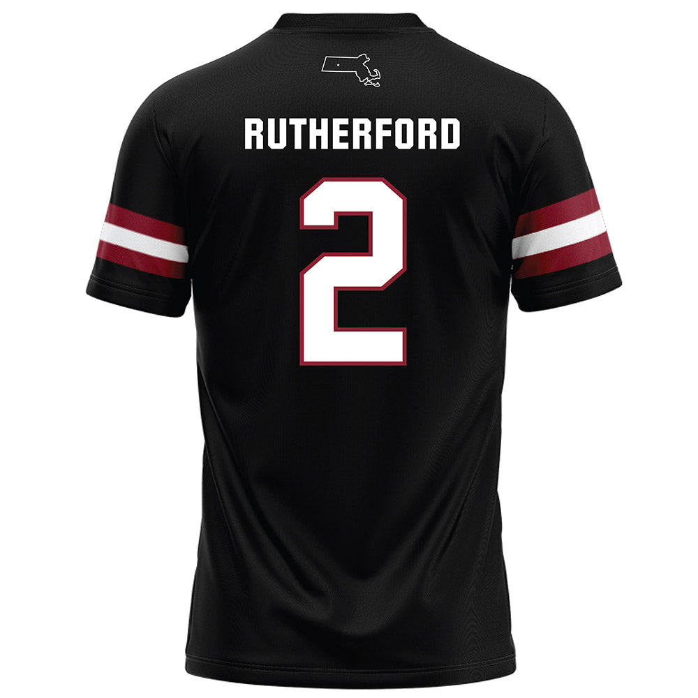 UMass - NCAA Football : Isaiah Rutherford - Black Football Jersey