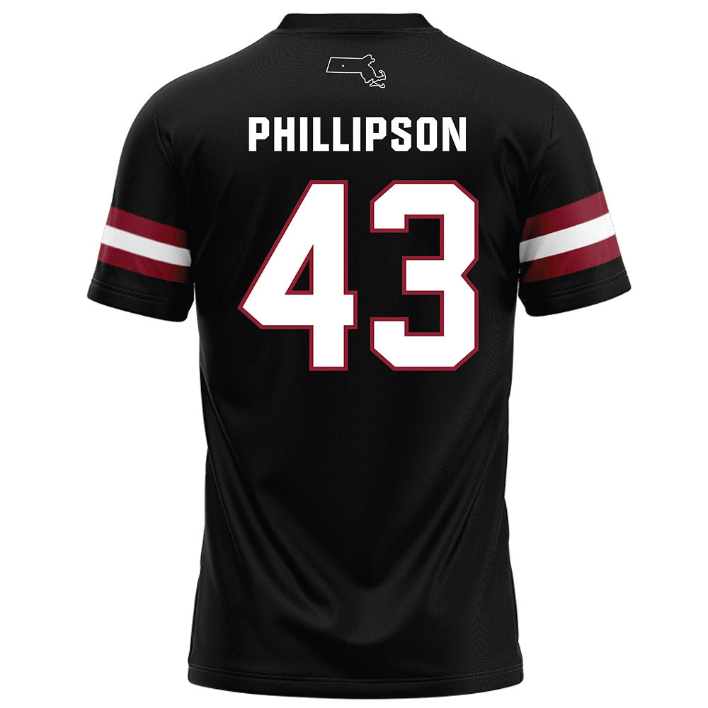UMass - NCAA Football : Edward Phillipson - Black Football Jersey-1