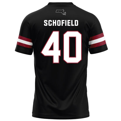 UMass - NCAA Football : Dominic Schofield - Black Football Jersey