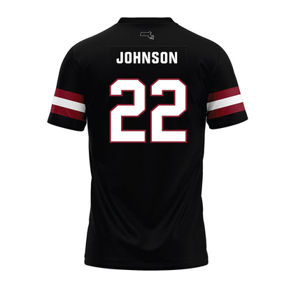 UMass - NCAA Football : Gerrell Johnson - Black Premium Football Jersey