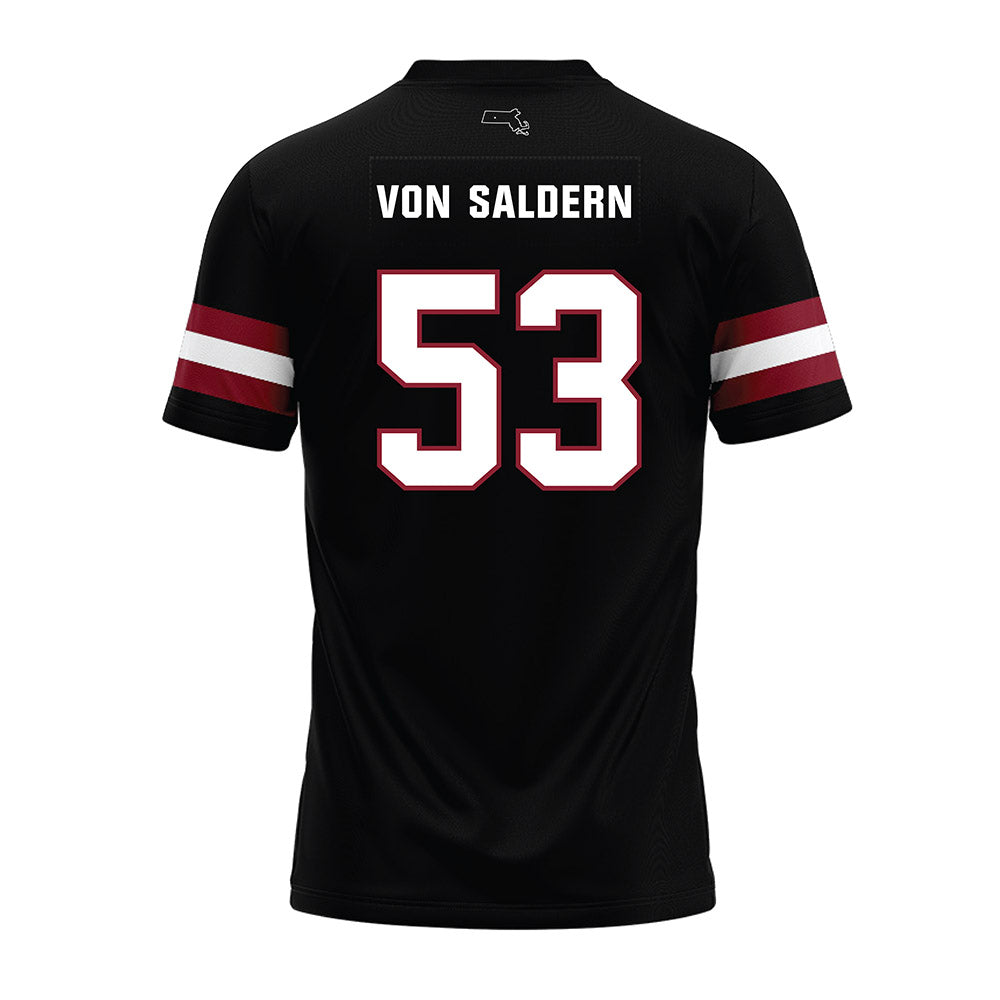 UMass - NCAA Football : Magnus Von Saldern - Black Premium Football Jersey