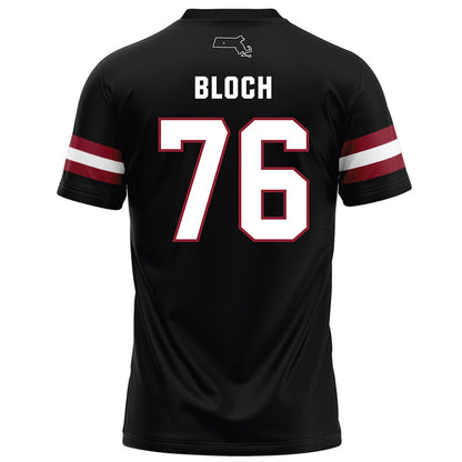 UMass - NCAA Football : Riley Bloch - Black Football Jersey