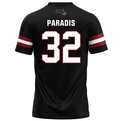 UMass - NCAA Football : Jackson Paradis - Black Football Jersey