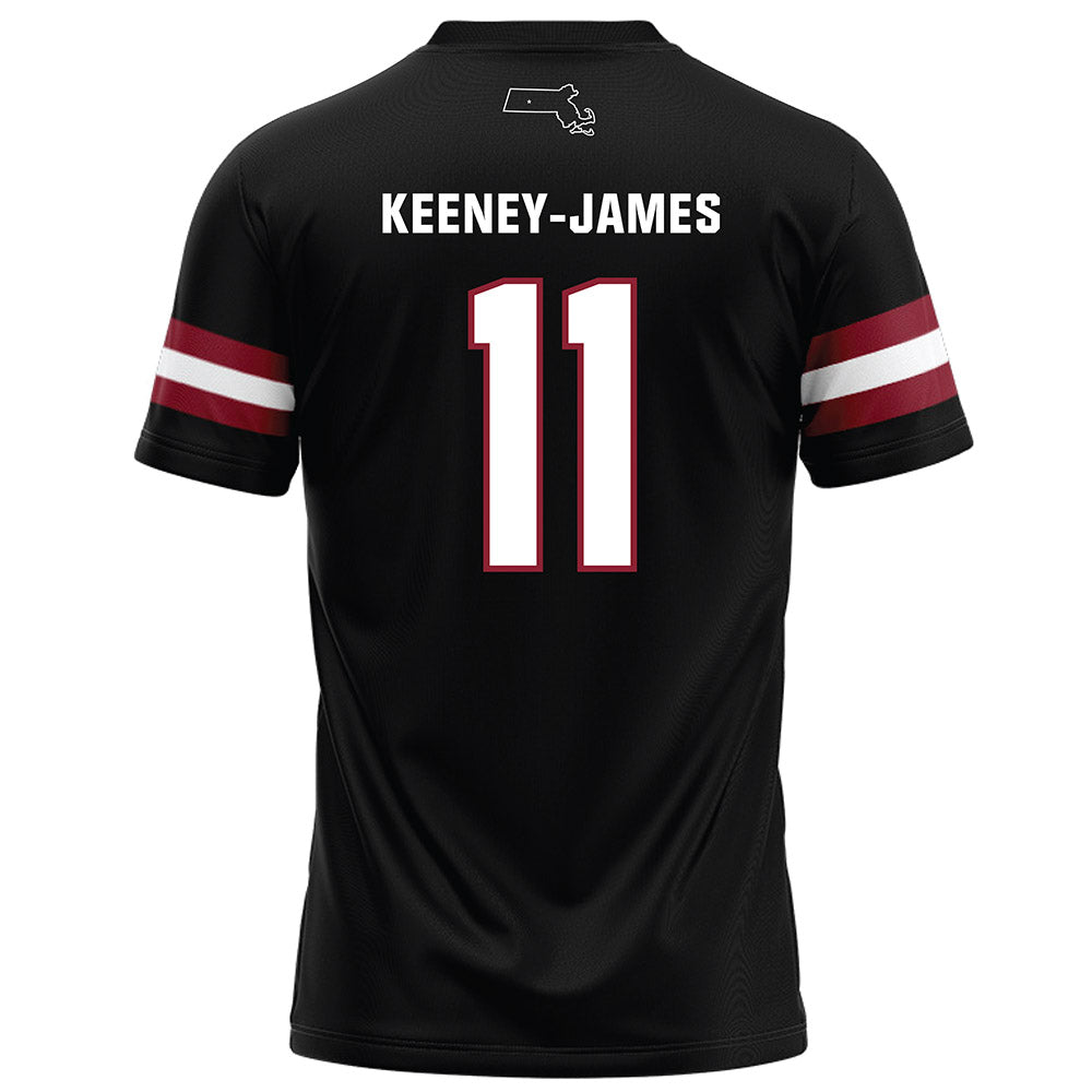 UMass - NCAA Football : Jakobie Keeney-James - Black Football Jersey