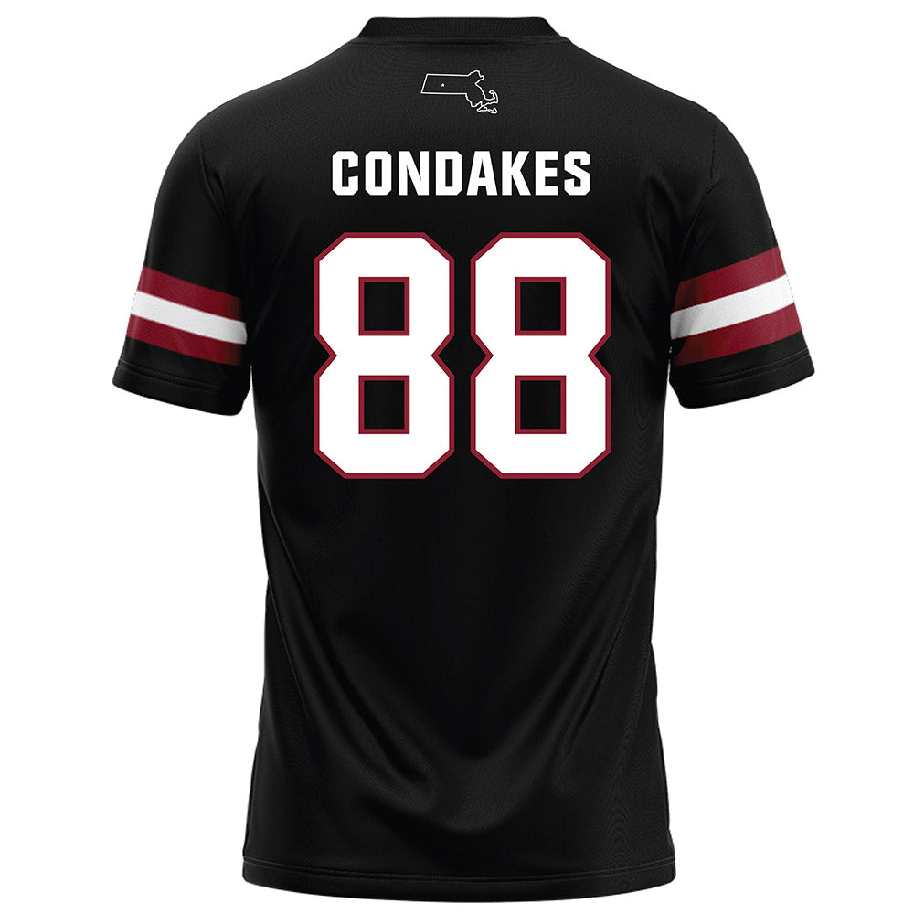 UMass - NCAA Football : John Condakes - Black Football Jersey