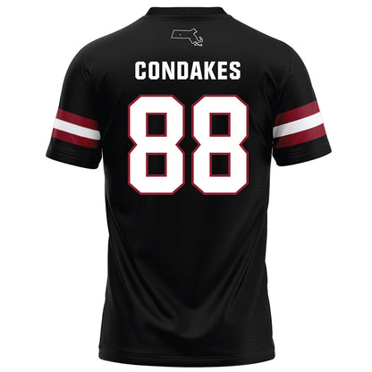 UMass - NCAA Football : John Condakes - Black Football Jersey