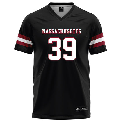 UMass - NCAA Football : James Horton - Black Football Jersey