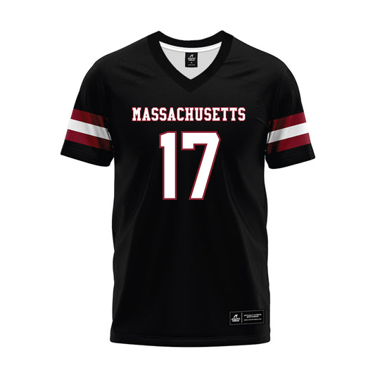 UMass - NCAA Football : Dallas Elliott - Black Premium Football Jersey